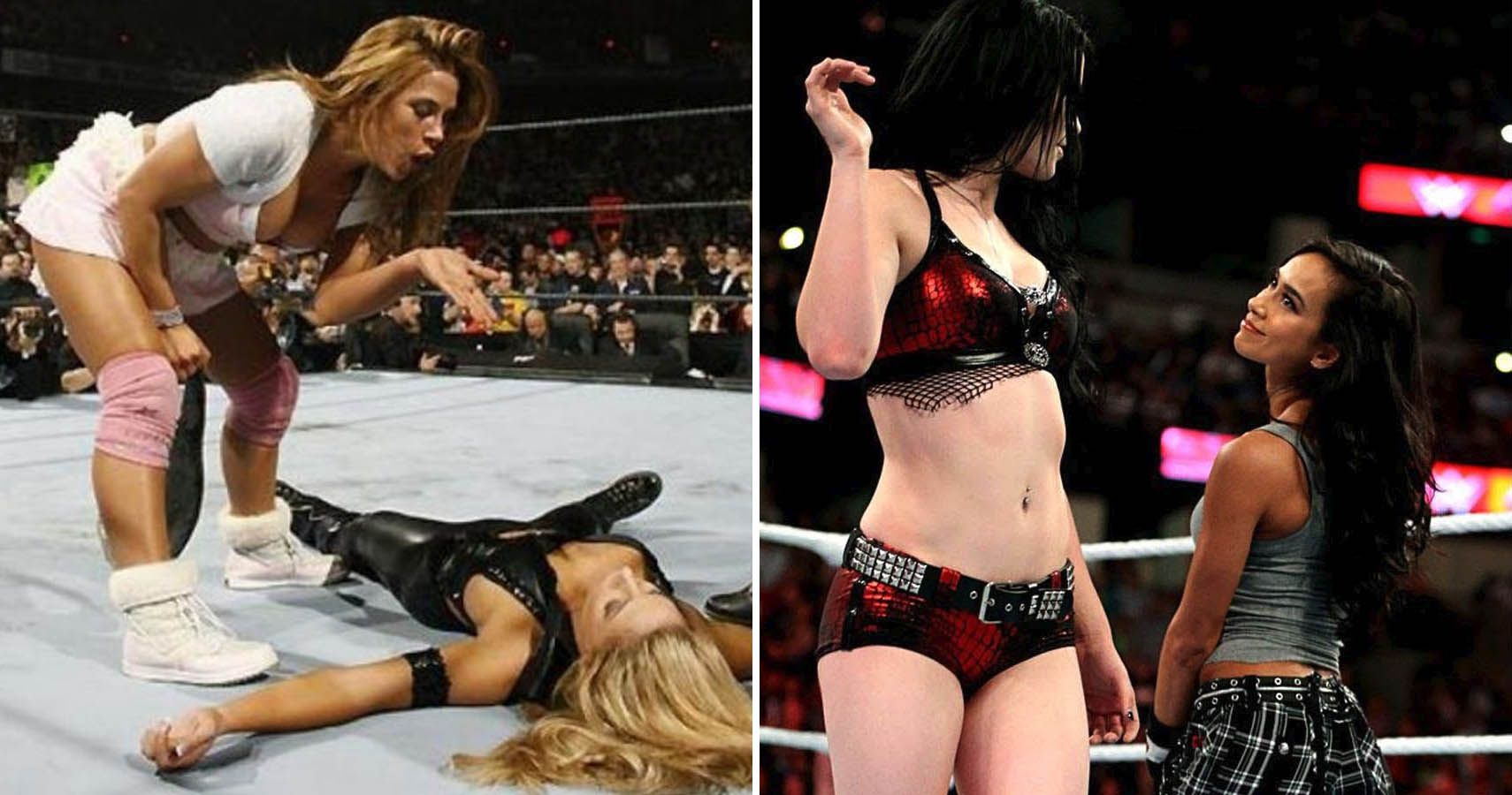 WWE lesbica porno